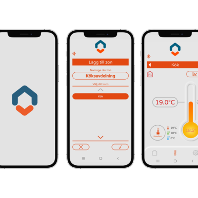 Thermotech termostat iq room vit golvvärme rsk 2973119